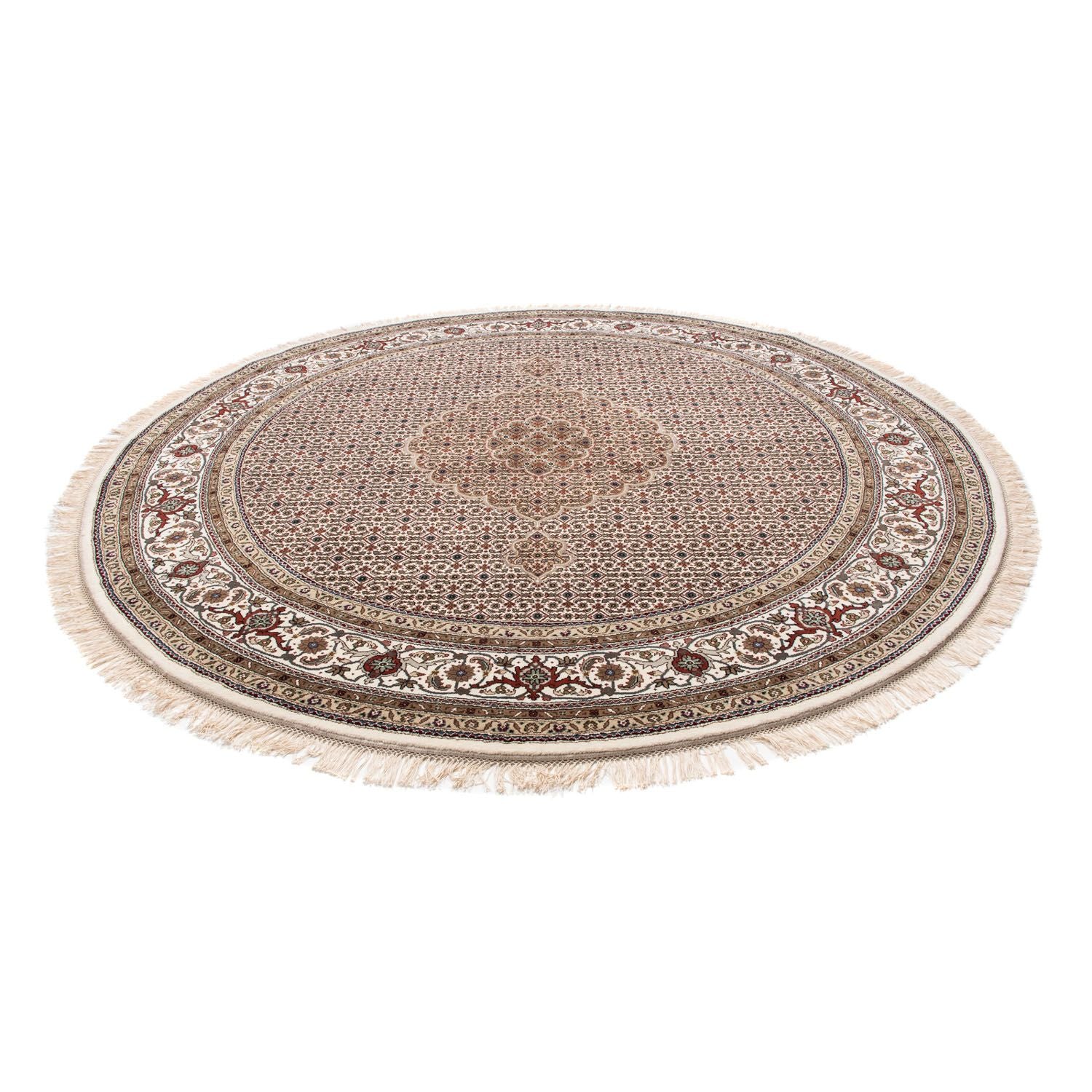Tappeto Persero - Tabriz rotondo  - 248 x 247 cm - beige