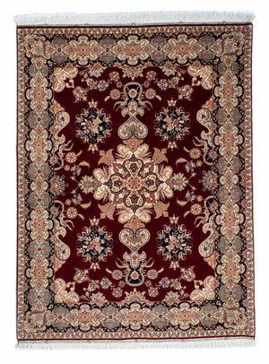 Tappeto Persero - Tabriz - Reale - 202 x 152 cm - rosso scuro
