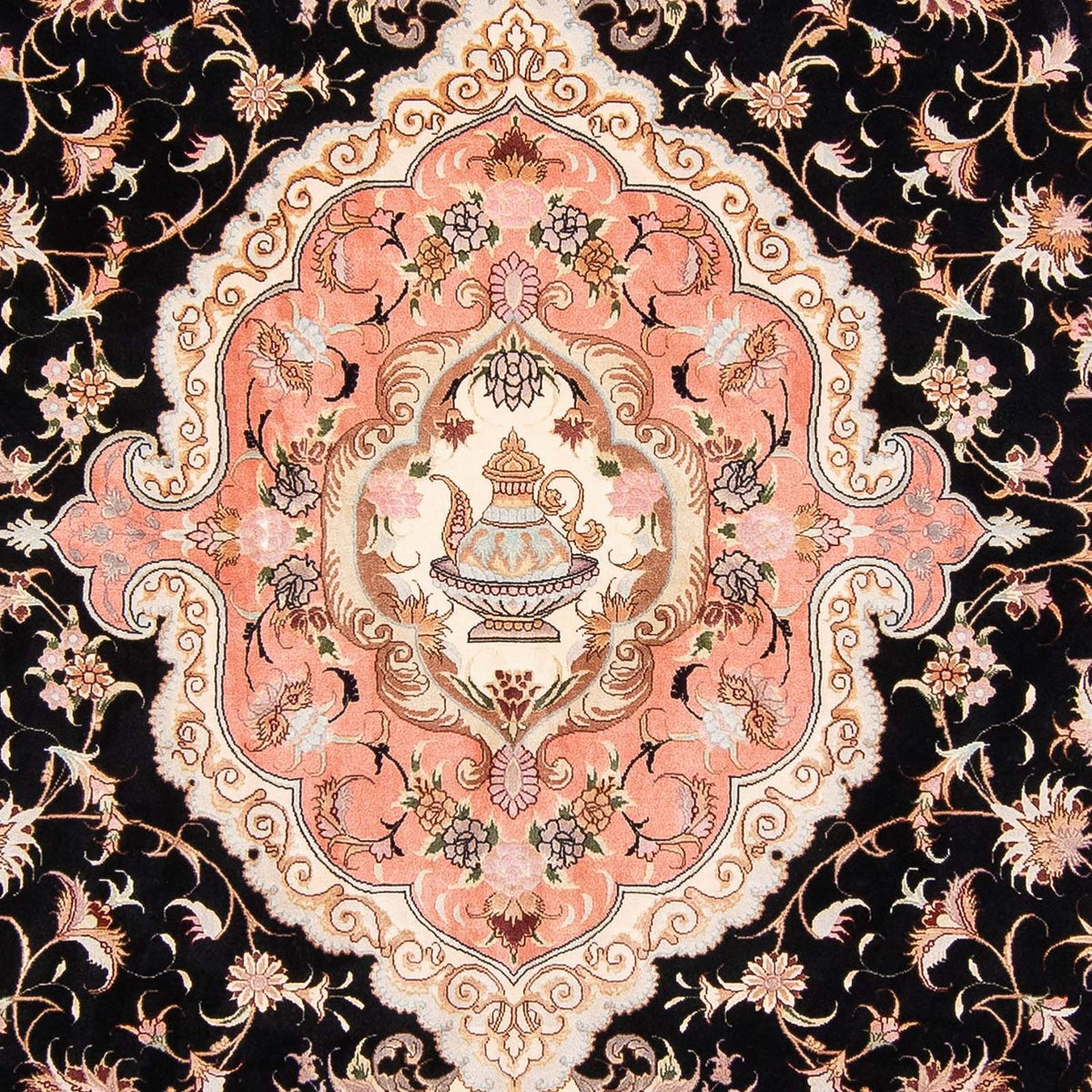 Tappeto Persero - Tabriz - Reale - 350 x 250 cm - blu scuro