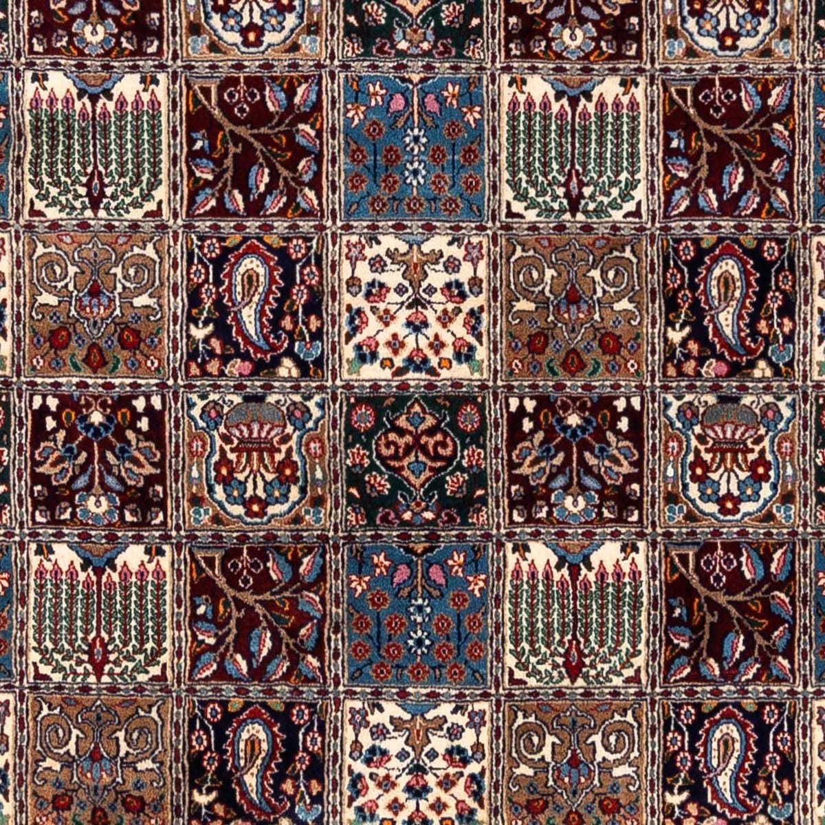 Tappeto Persero - Classico quadrato  - 246 x 245 cm - rosso scuro