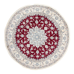Tappeto Persero - Nain rotondo  - 250 x 250 cm - rosso scuro