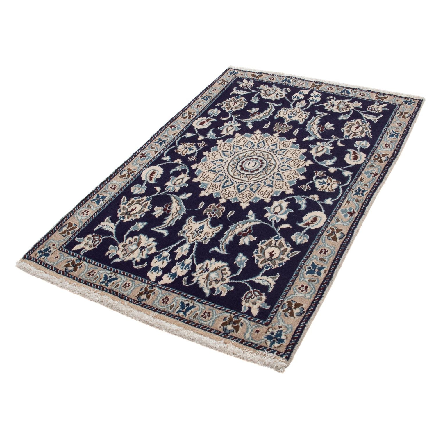 Tappeto Persero - Nain - 139 x 89 cm - blu scuro