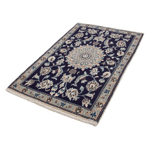 Tappeto Persero - Nain - 139 x 89 cm - blu scuro