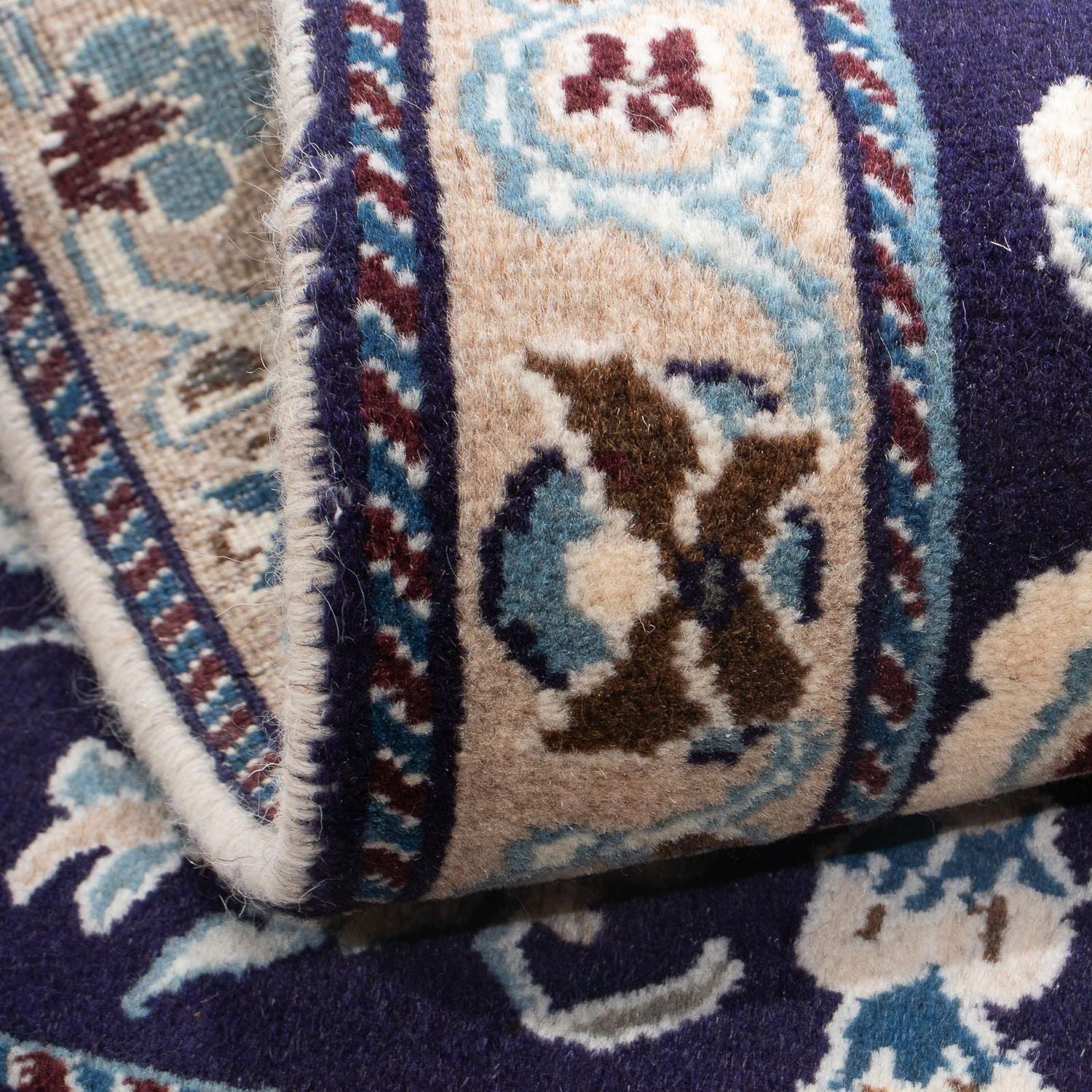 Tappeto Persero - Nain - 139 x 89 cm - blu scuro