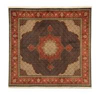 Tappeto Persero - Tabriz quadrato  - 201 x 195 cm - blu scuro