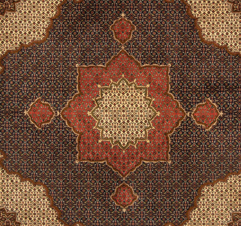 Tappeto Persero - Tabriz quadrato  - 201 x 195 cm - blu scuro