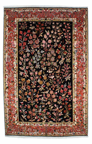 Tappeto Persero - Tabriz - Reale - 268 x 175 cm - blu scuro