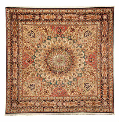 Tappeto Persero - Tabriz - Reale quadrato  - 253 x 252 cm - multicolore