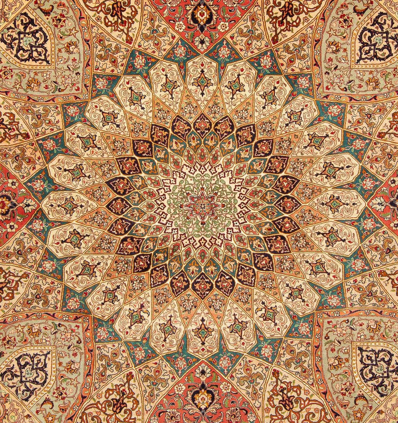 Tappeto Persero - Tabriz - Reale quadrato  - 253 x 252 cm - multicolore