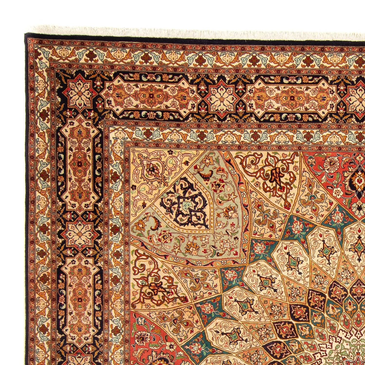 Tappeto Persero - Tabriz - Reale quadrato  - 253 x 252 cm - multicolore