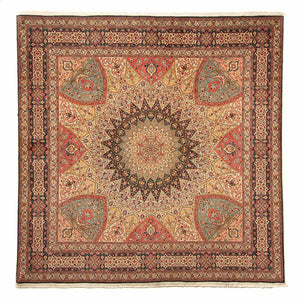 Tappeto Persero - Tabriz - Reale quadrato  - 253 x 250 cm - multicolore