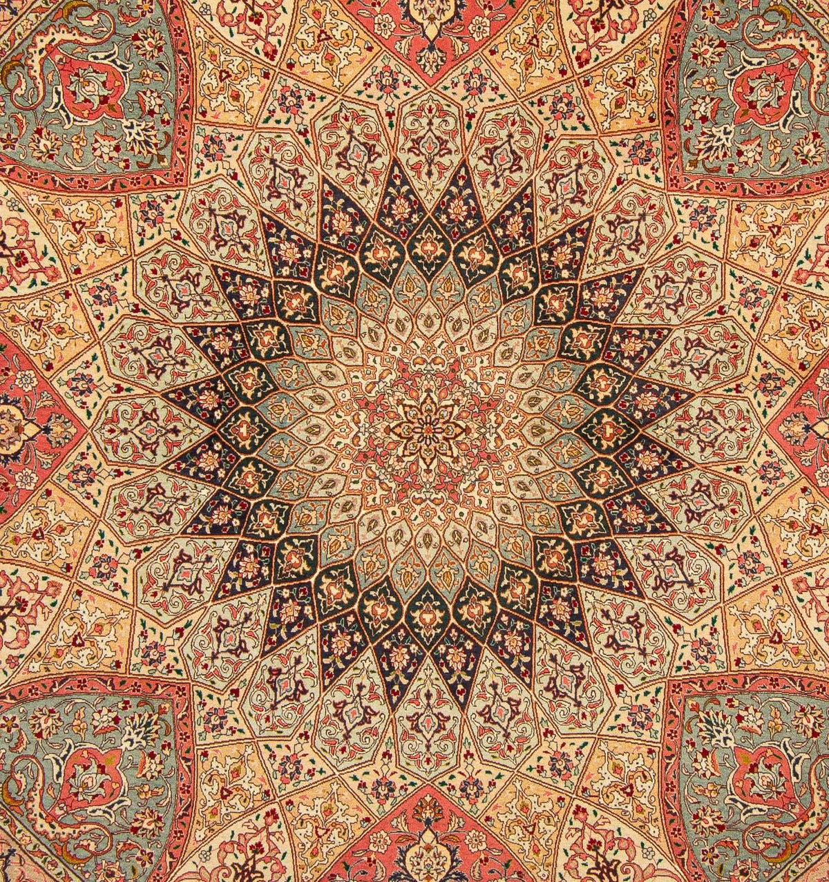 Tappeto Persero - Tabriz - Reale quadrato  - 253 x 250 cm - multicolore