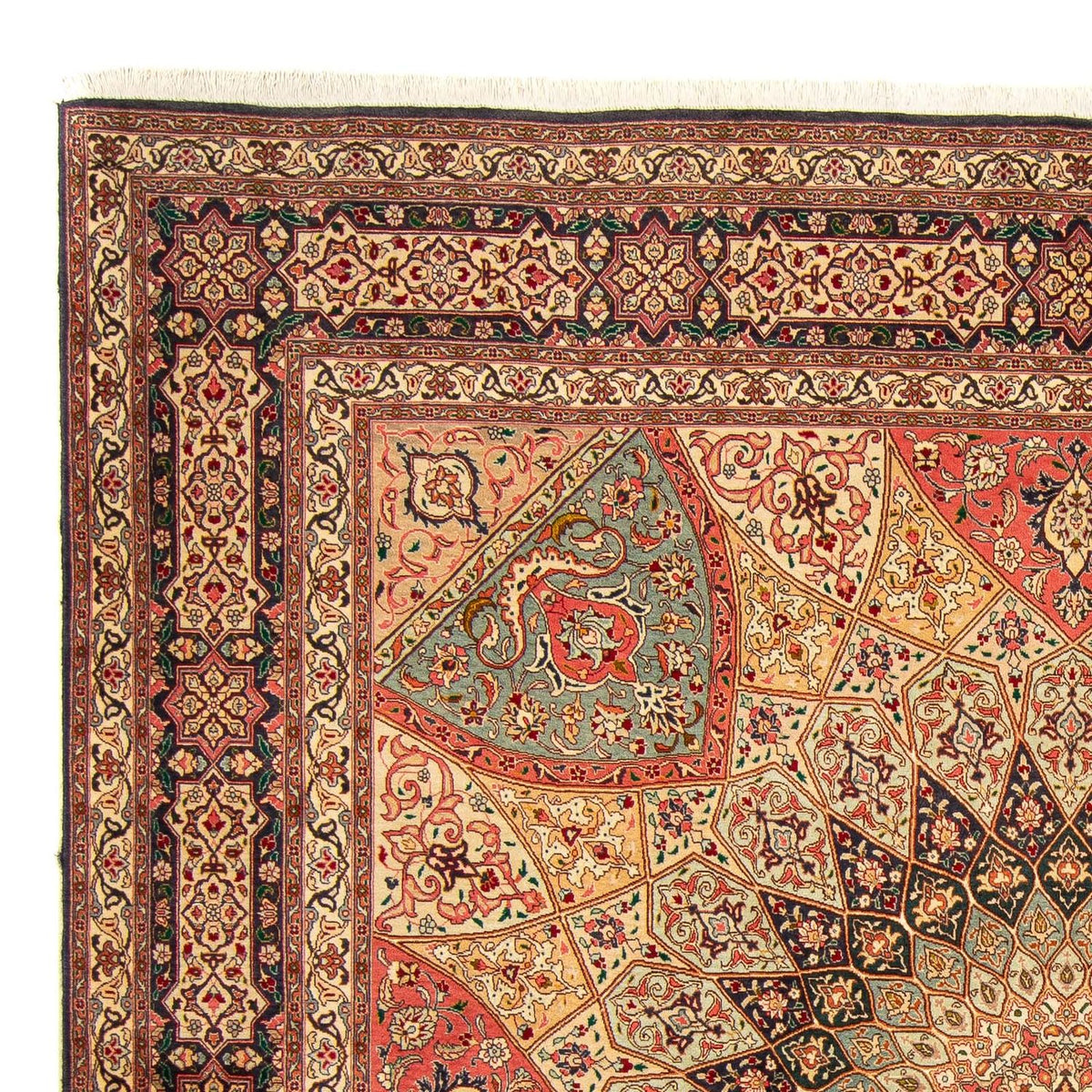 Tappeto Persero - Tabriz - Reale quadrato  - 253 x 250 cm - multicolore