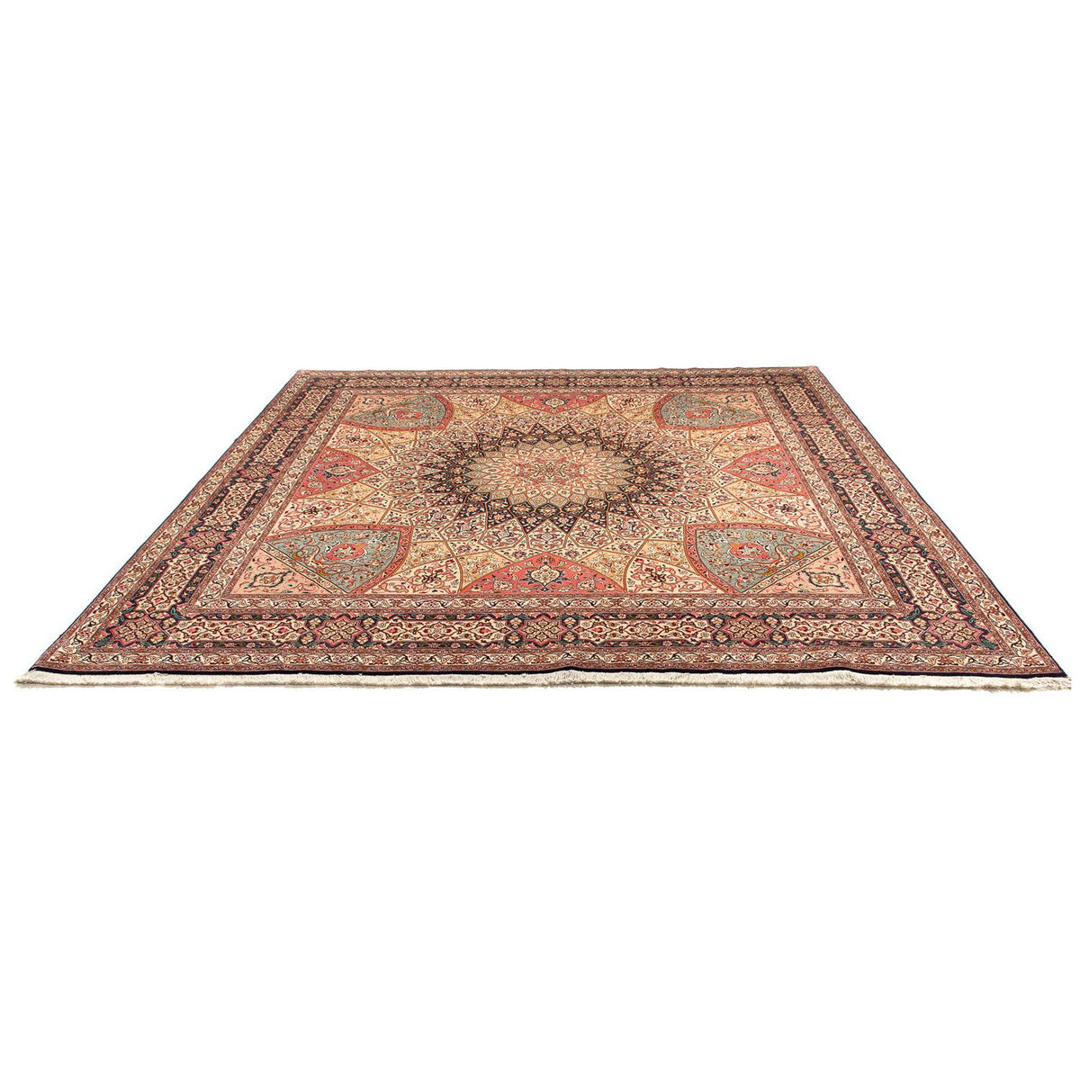 Tappeto Persero - Tabriz - Reale quadrato  - 253 x 250 cm - multicolore