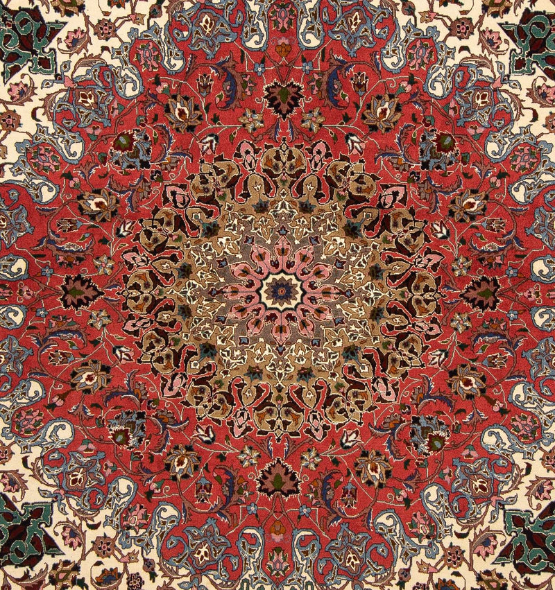 Tappeto Persero - Tabriz - Reale quadrato  - 202 x 200 cm - multicolore