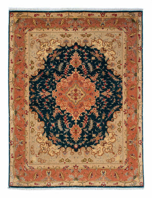 Tappeto Persero - Tabriz - Reale - 202 x 152 cm - blu scuro