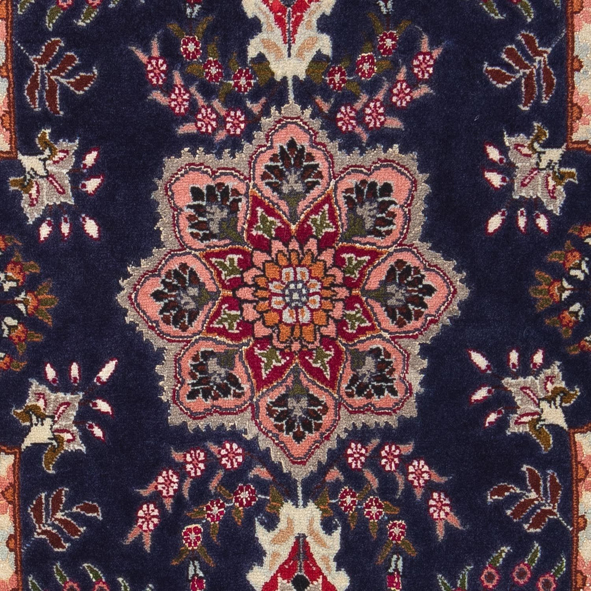 Tappeto Persero - Tabriz - Reale - 93 x 61 cm - blu scuro