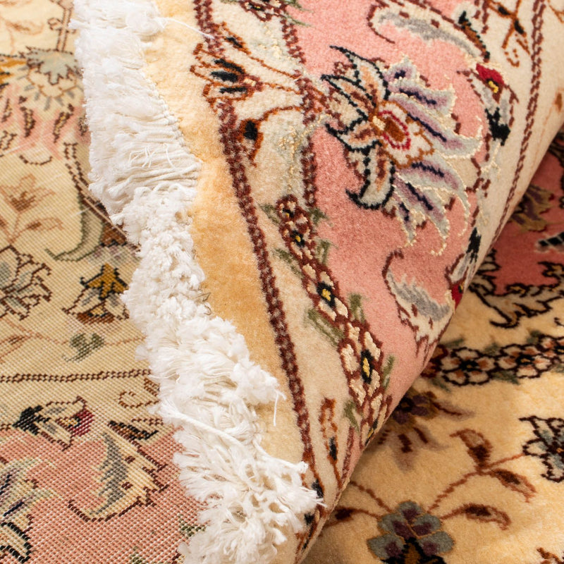 Tappeto Persero - Tabriz - Reale rotondo  - 150 x 150 cm - marrone chiaro