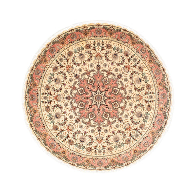 Tappeto Persero - Tabriz - Reale rotondo  - 150 x 150 cm - beige