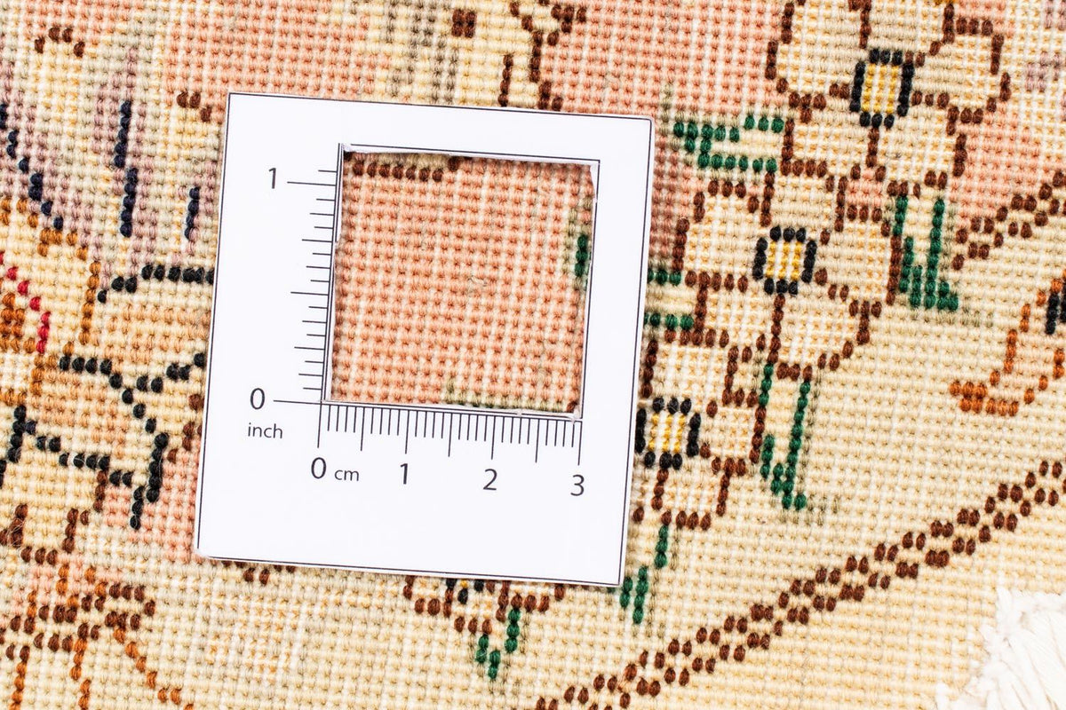 Tappeto Persero - Tabriz - Reale rotondo  - 150 x 150 cm - beige