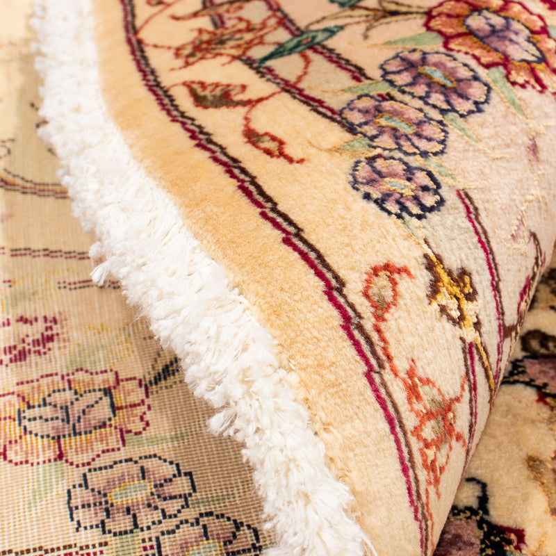 Tappeto Persero - Tabriz - Reale rotondo  - 150 x 150 cm - marrone chiaro