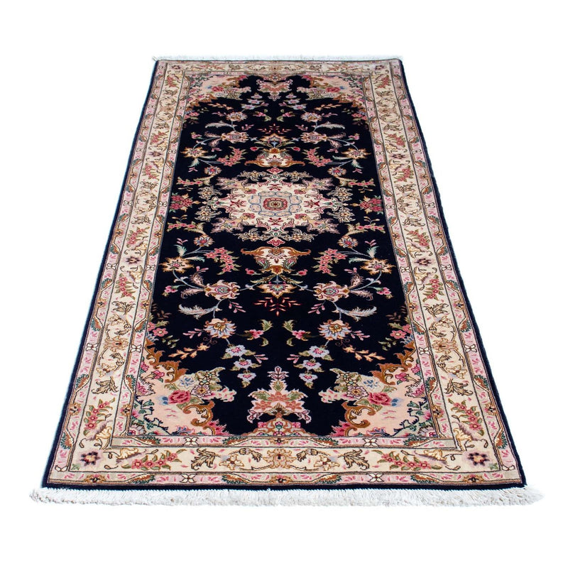 Tappeto corsia Tappeto Persero - Tabriz - Reale - 198 x 82 cm - blu scuro