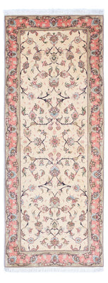 Tappeto corsia Tappeto Persero - Tabriz - Reale - 200 x 77 cm - beige