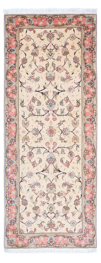 Tappeto corsia Tappeto Persero - Tabriz - Reale - 200 x 77 cm - beige