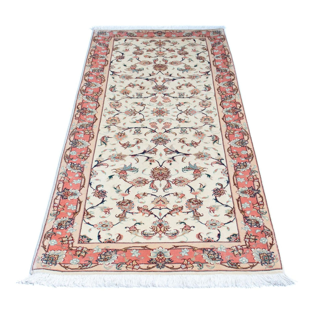 Tappeto corsia Tappeto Persero - Tabriz - Reale - 187 x 77 cm - beige