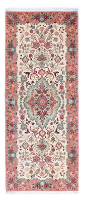 Tappeto corsia Tappeto Persero - Tabriz - Reale - 204 x 81 cm - beige