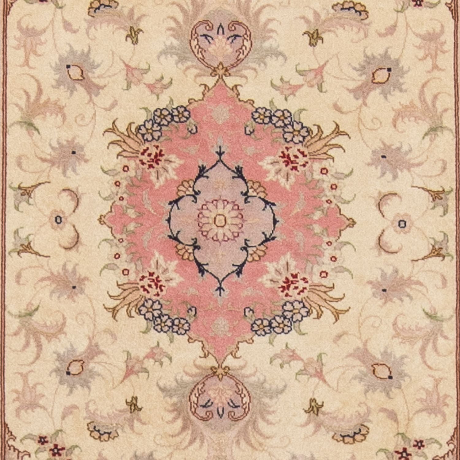 Tappeto corsia Tappeto Persero - Tabriz - Reale - 410 x 80 cm - beige
