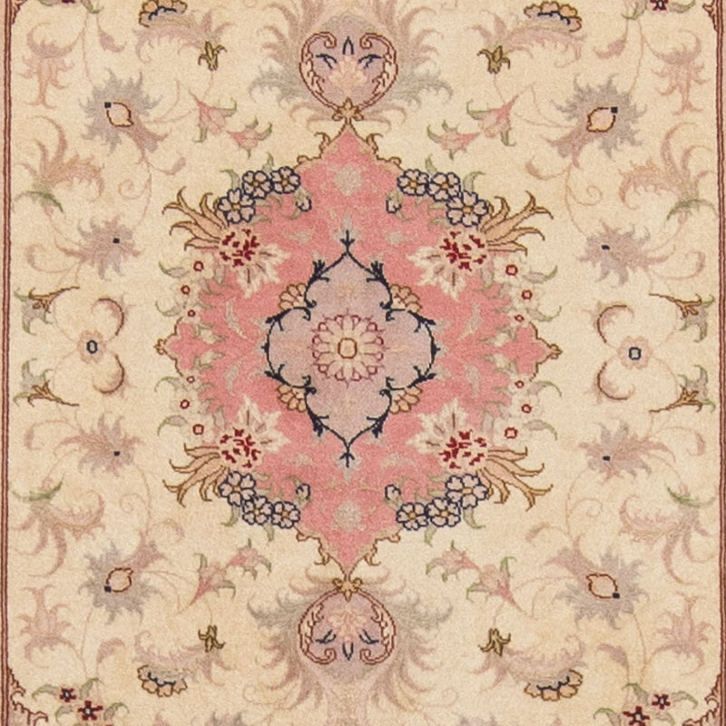 Tappeto corsia Tappeto Persero - Tabriz - Reale - 410 x 80 cm - beige