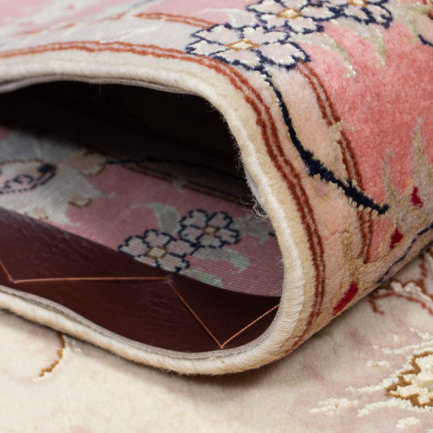 Tappeto corsia Tappeto Persero - Tabriz - Reale - 410 x 80 cm - beige