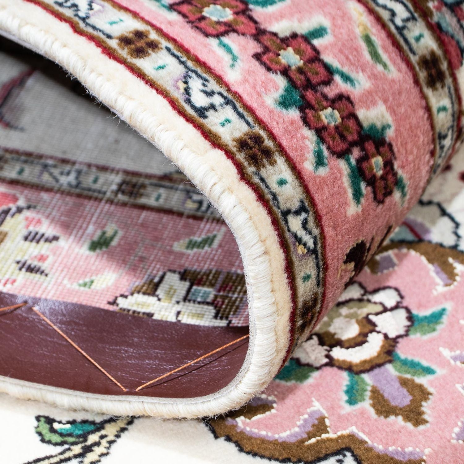 Tappeto corsia Tappeto Persero - Tabriz - Reale - 202 x 82 cm - beige