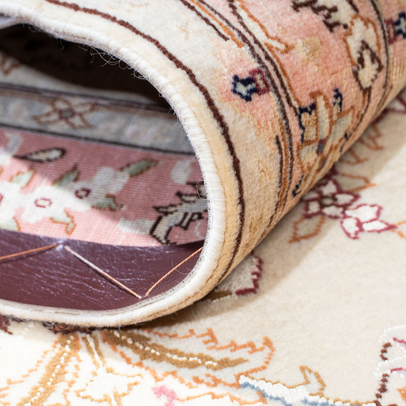 Tappeto corsia Tappeto Persero - Tabriz - Reale - 212 x 81 cm - beige