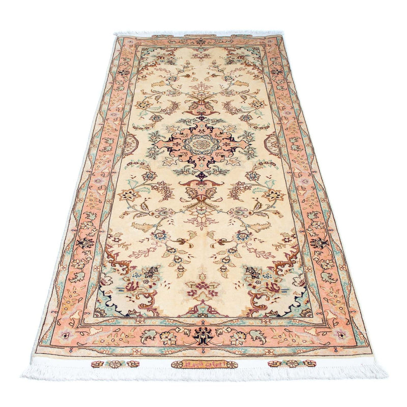 Tappeto corsia Tappeto Persero - Tabriz - Reale - 212 x 81 cm - beige