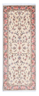 Tappeto corsia Tappeto Persero - Tabriz - Reale - 202 x 77 cm - beige