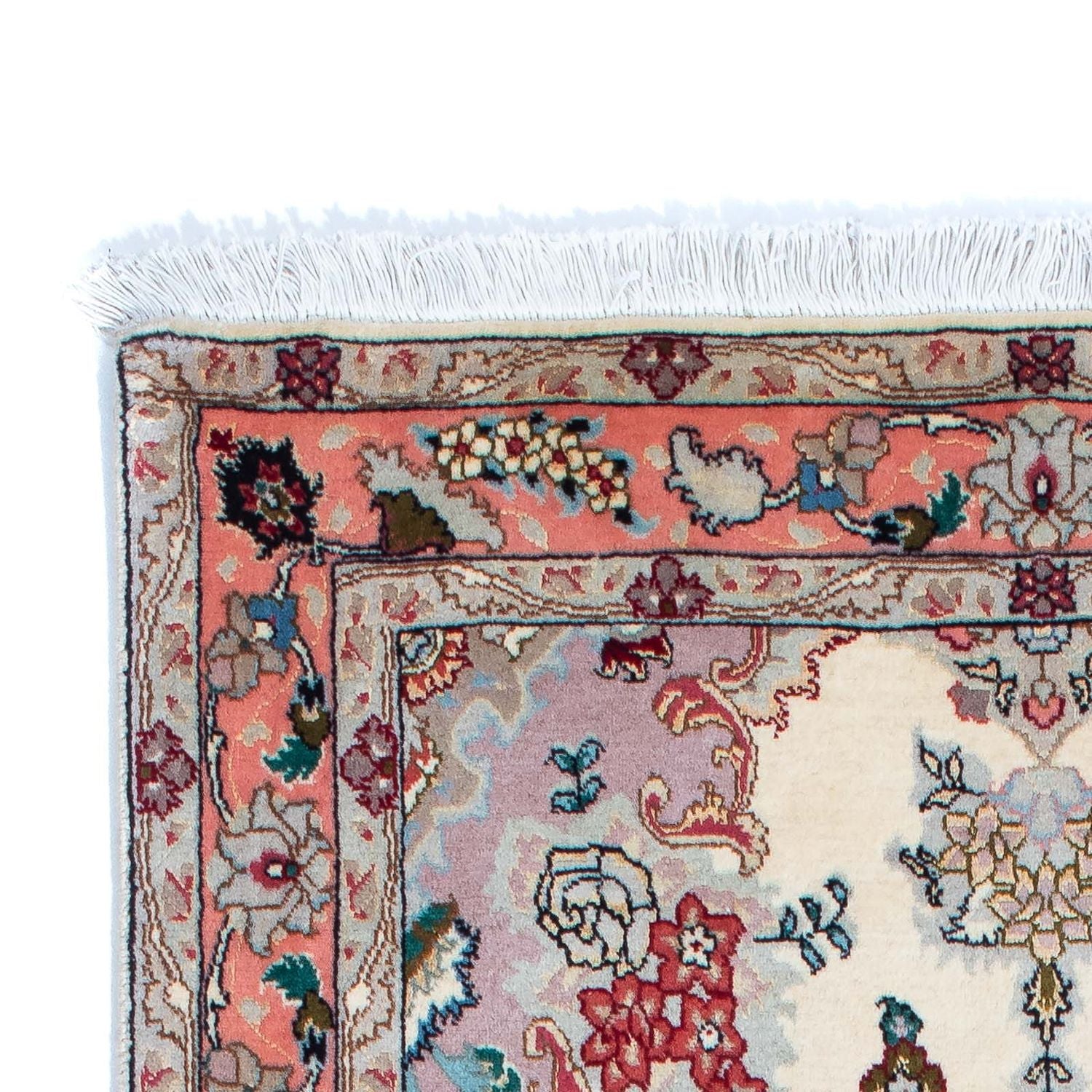 Tappeto corsia Tappeto Persero - Tabriz - Reale - 205 x 82 cm - beige