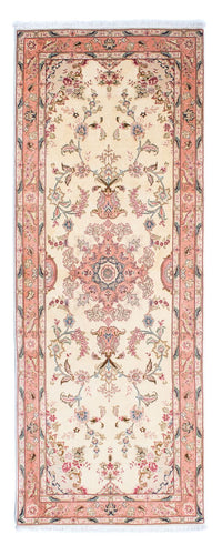 Tappeto corsia Tappeto Persero - Tabriz - Reale - 221 x 82 cm - beige