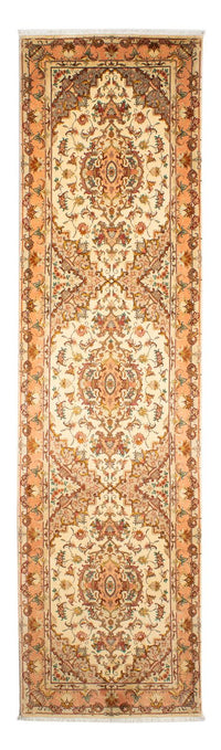 Tappeto corsia Tappeto Persero - Tabriz - Reale - 314 x 87 cm - beige