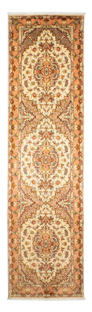 Tappeto corsia Tappeto Persero - Tabriz - Reale - 314 x 87 cm - beige