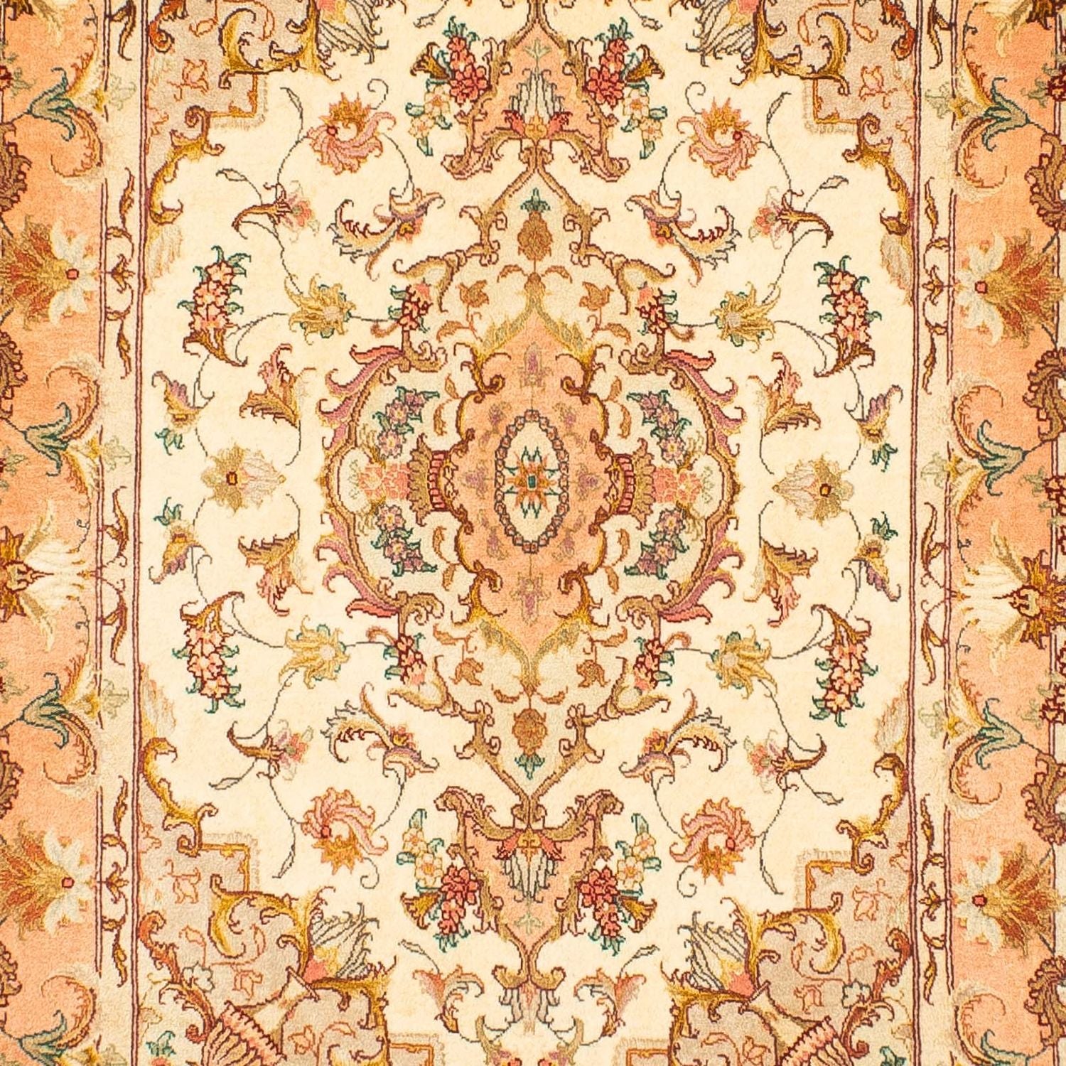 Tappeto corsia Tappeto Persero - Tabriz - Reale - 314 x 87 cm - beige