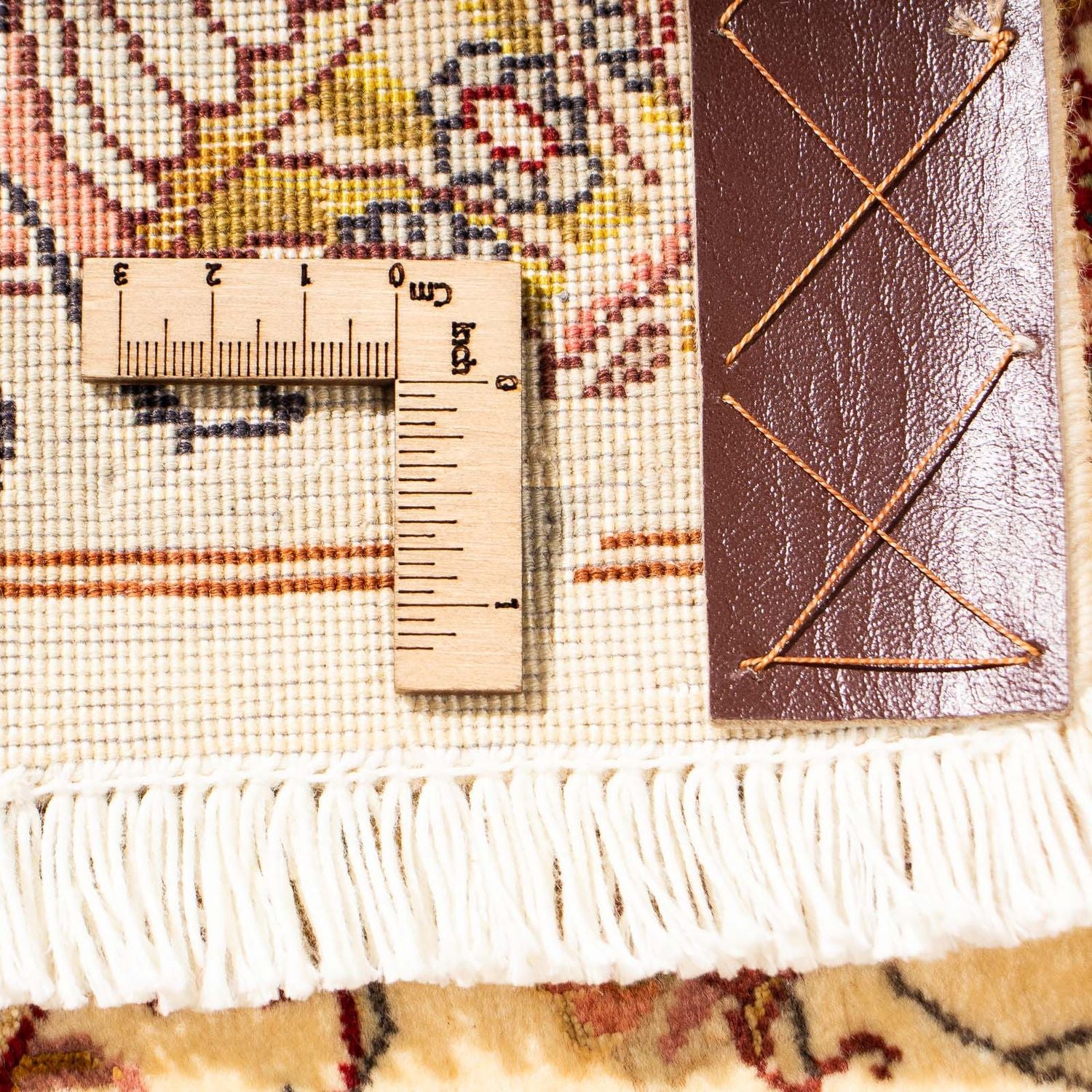 Tappeto corsia Tappeto Persero - Tabriz - Reale - 314 x 87 cm - beige