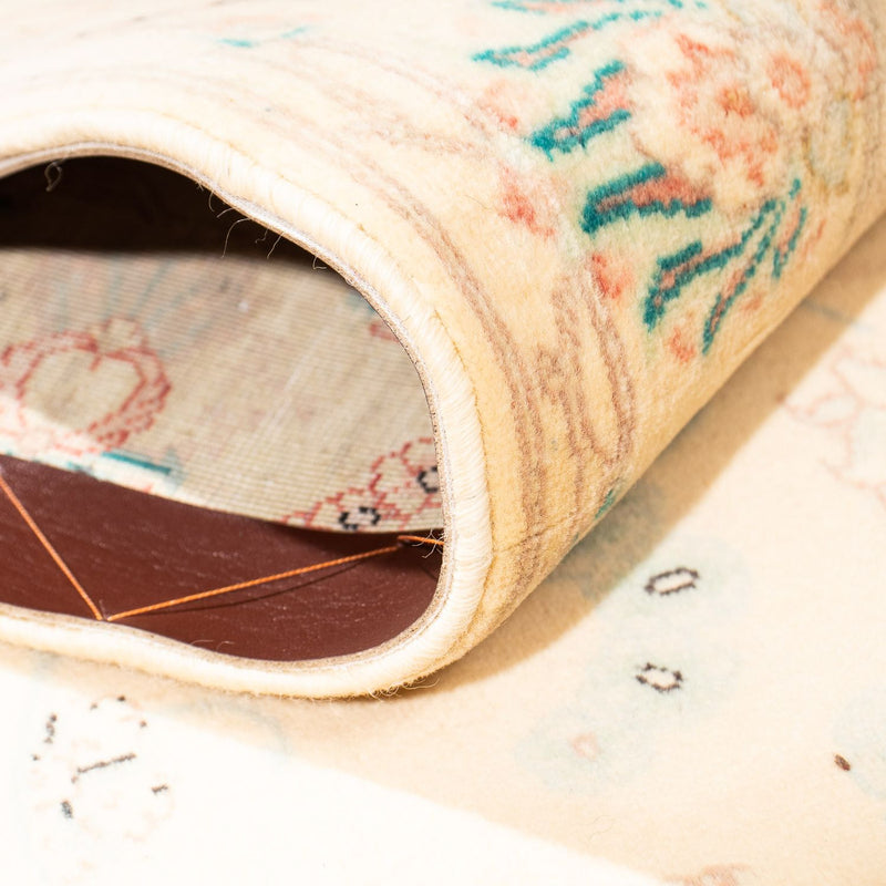 Tappeto corsia Tappeto Persero - Tabriz - Reale - 292 x 79 cm - marrone chiaro