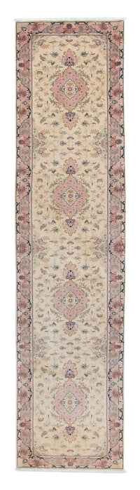 Tappeto corsia Tappeto Persero - Tabriz - Reale - 397 x 87 cm - beige