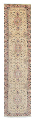 Tappeto corsia Tappeto Persero - Tabriz - Reale - 397 x 86 cm - beige