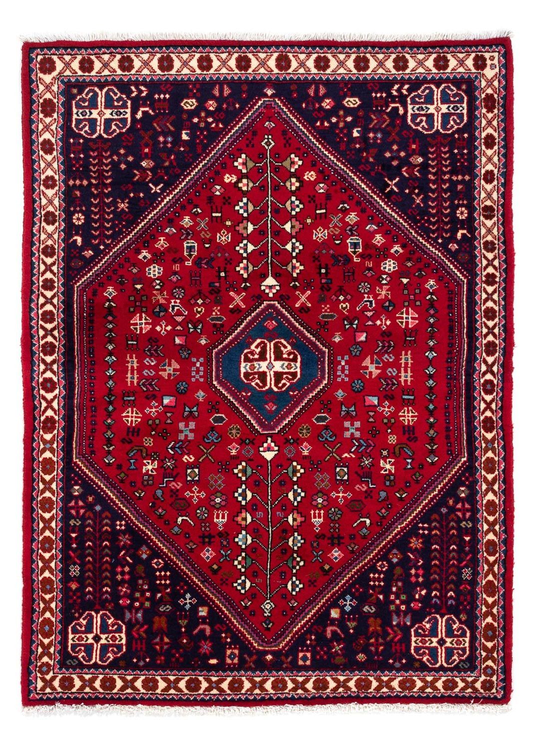 Tappeto Persero - Nomade - 150 x 103 cm - rosso scuro