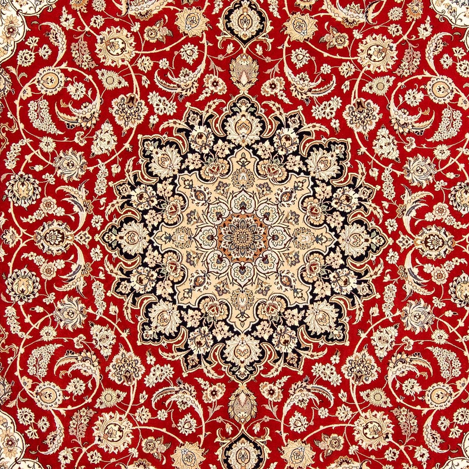 Tappeto Persero - Isfahan - Premio - 370 x 253 cm - rosso scuro