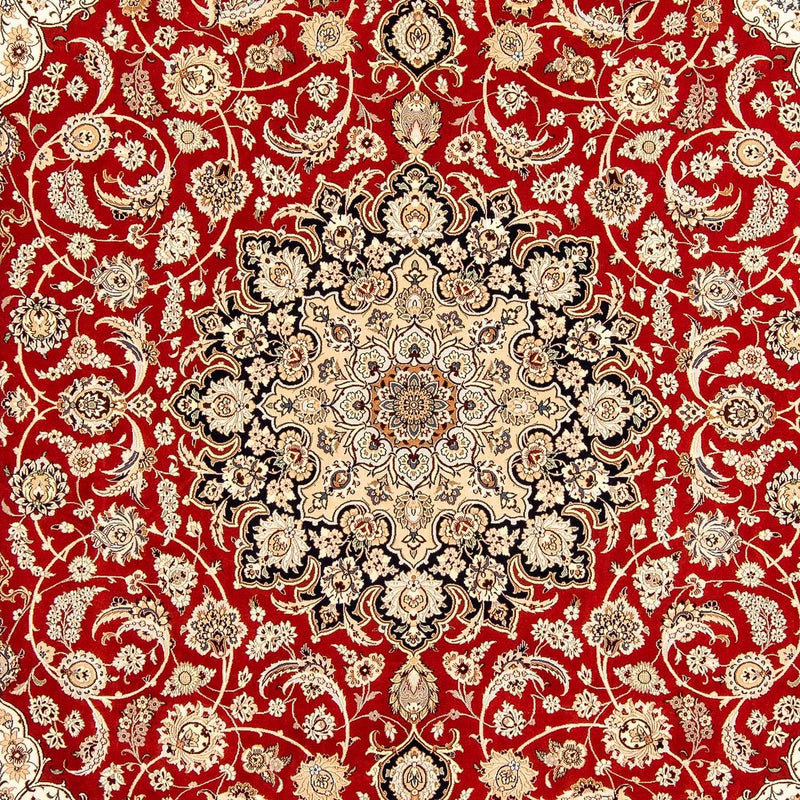Tappeto Persero - Isfahan - Premio - 370 x 253 cm - rosso scuro