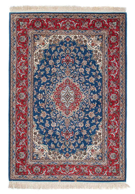 Tappeto Persero - Isfahan - Premio - 198 x 133 cm - blu